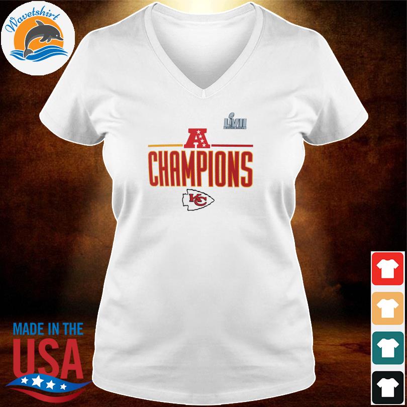 Men's Nike White Kansas City Chiefs 2022 AFC Champions Roster T-Shirt Size: Large