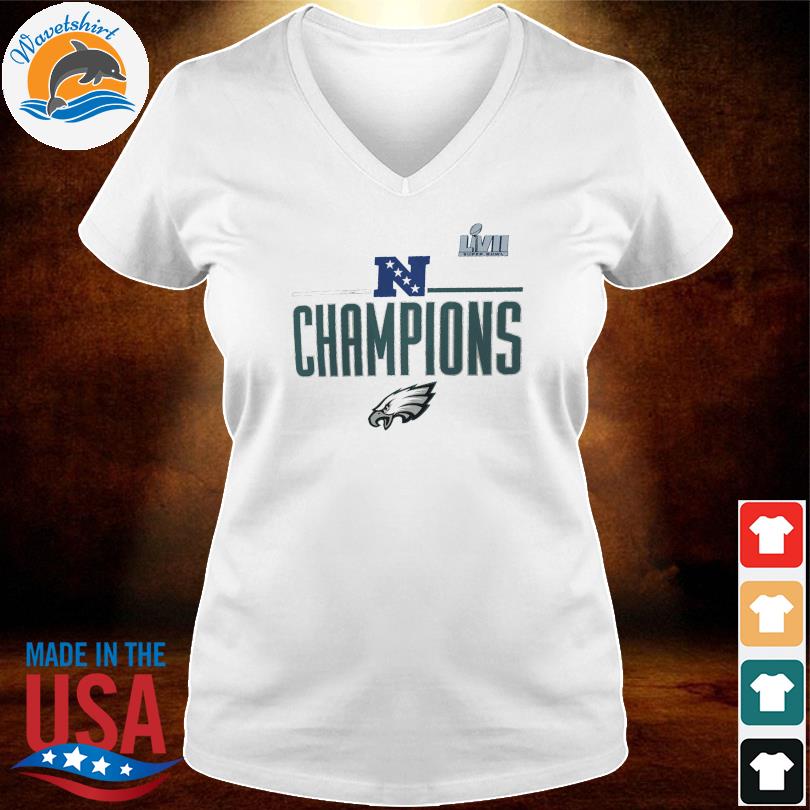 Men's Nike White Philadelphia Eagles 2022 NFC Champions Roster T-Shirt