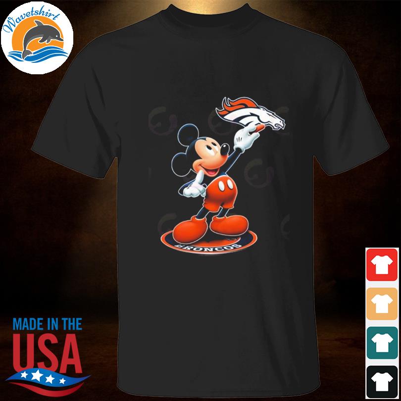 Mickey Mouse Denver Broncos Shirt High-Quality Printed