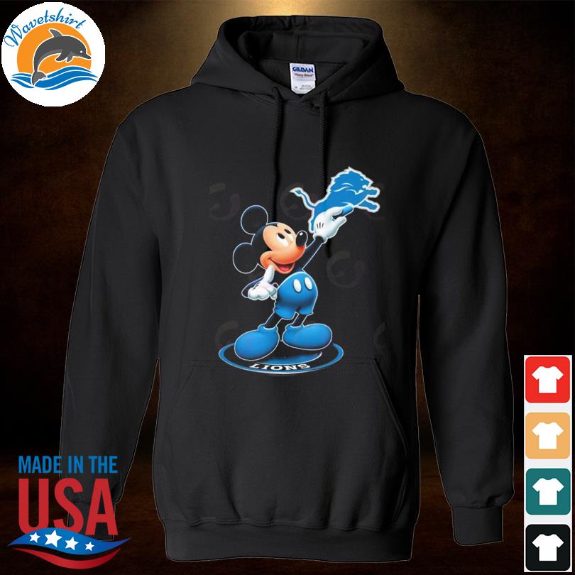 Official Mickey Mouse Nfl detroit lions logo 2023 shirt, hoodie, sweater,  long sleeve and tank top