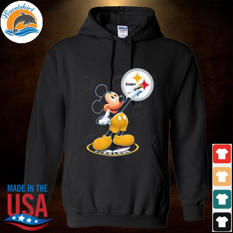 Mickey mouse NFL Pittsburgh Steelers logo 2023 T-shirt, hoodie, sweater,  long sleeve and tank top