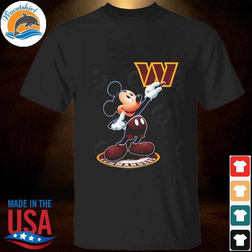 Mickey Mouse NFL Washington commanders logo 2023 shirt