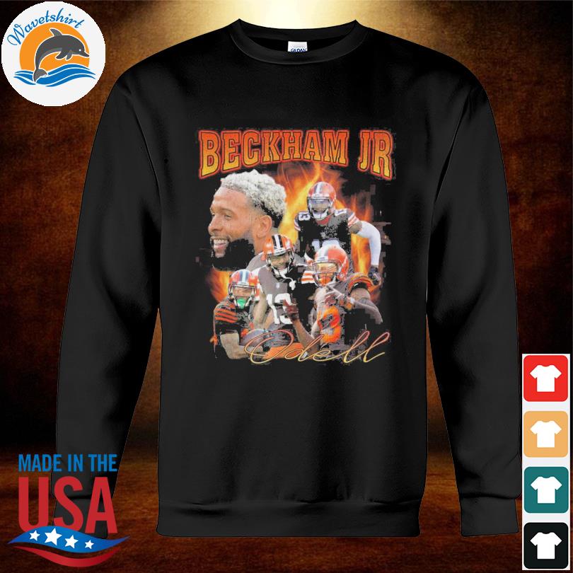 LONG SLEEVE BROWN OBJ Beckham Jr Dawg Pound T-shirt YOUTH