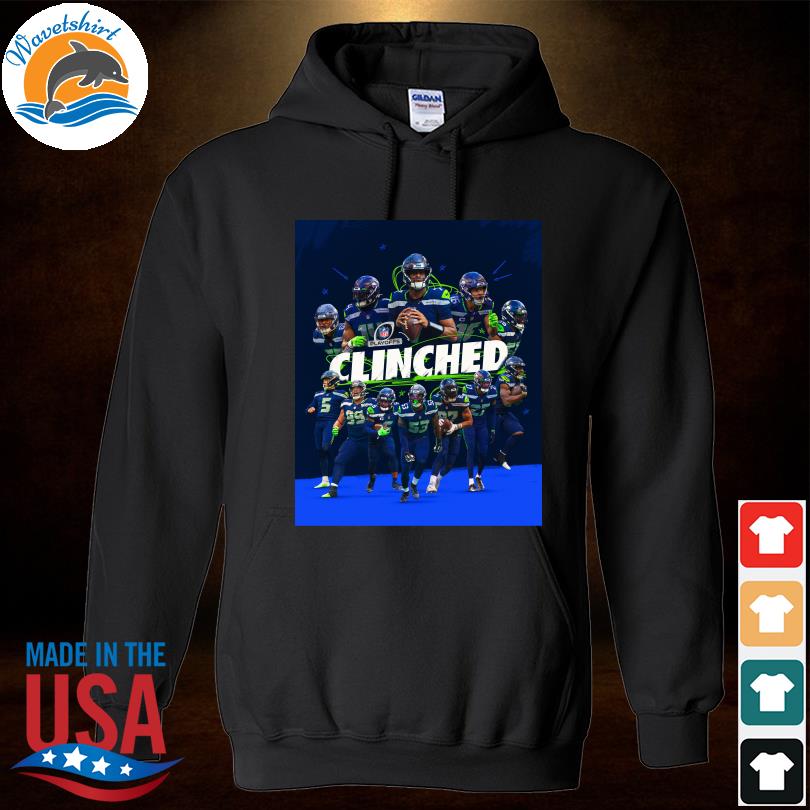 Seattle seahawks clinched nfl playoffs shirt, hoodie, sweater, long sleeve  and tank top