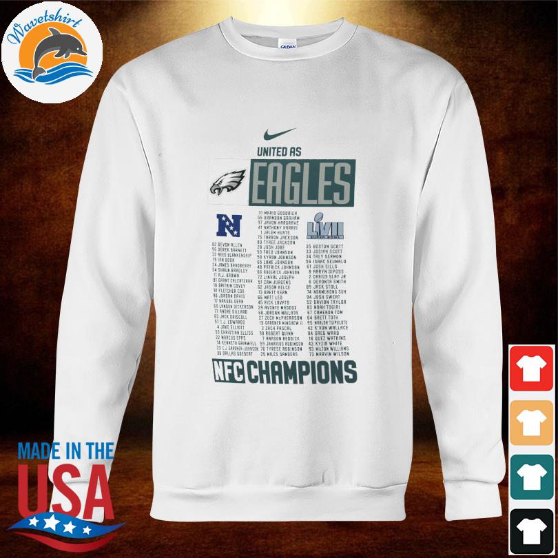 Nike Philadelphia Eagles Nike 2022 NFC Champions United as Eagles logo  shirt, hoodie, sweater, long sleeve and tank top