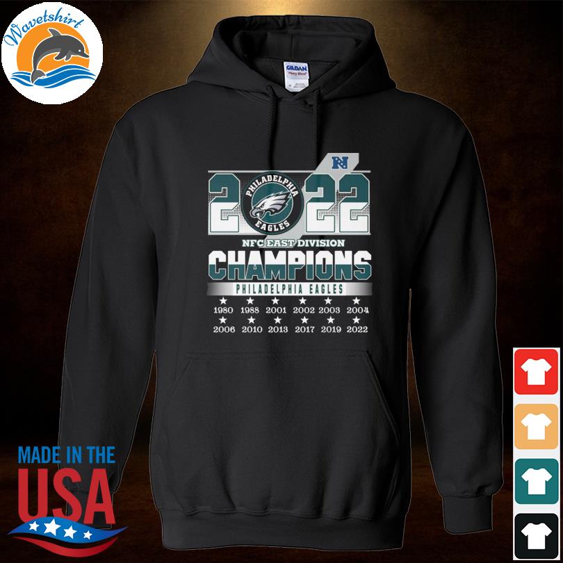 Official Philadelphia eagles 2022 nfc east division champions 1980 2022  shirt, hoodie, sweater, long sleeve and tank top