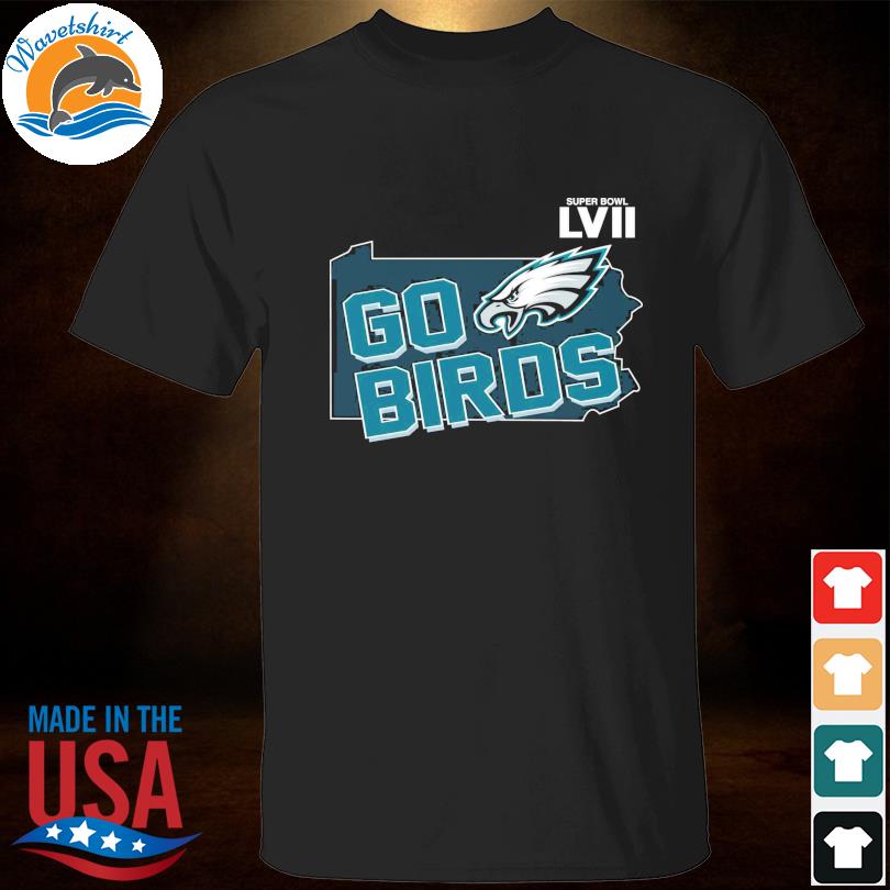 Philadelphia eagles super bowl lvii go birds map shirt