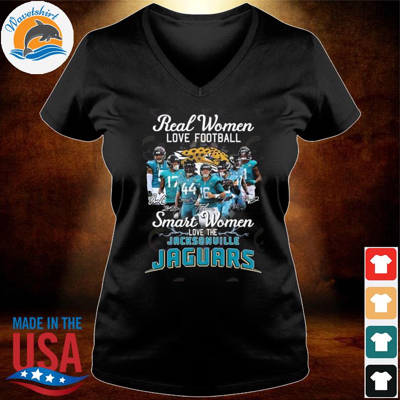 Real women love football smart women love the Jacksonville Jaguars  signatures shirt - Trend T Shirt Store Online