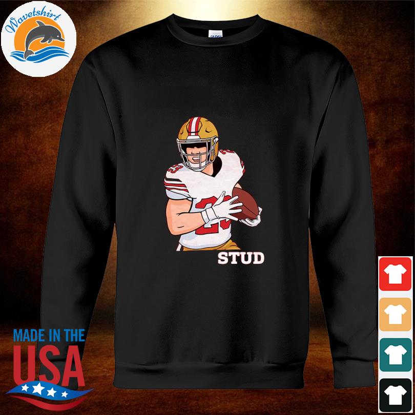 Christian McCaffrey 23 San Francisco 49ers football player glitch poster  shirt, hoodie, sweater, long sleeve and tank top