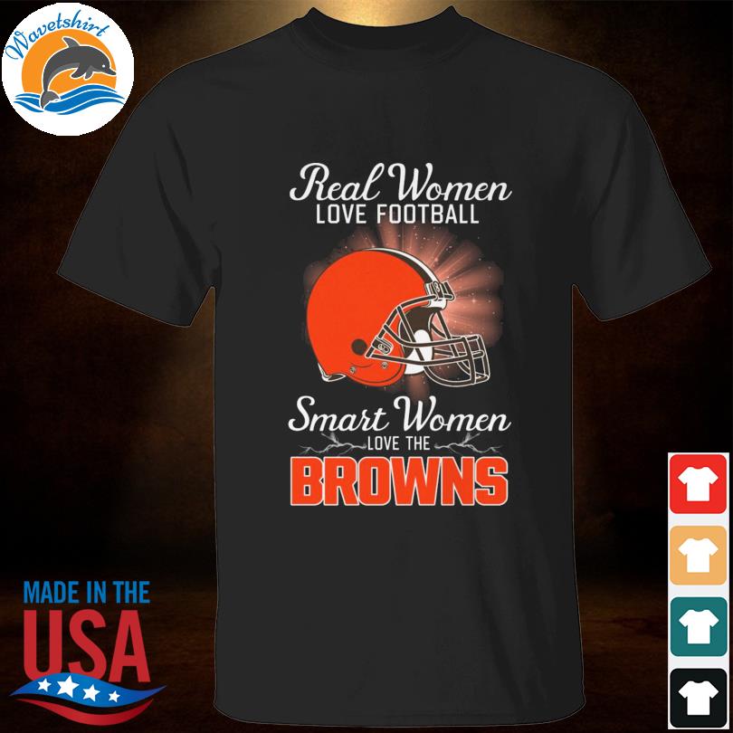 Real women love baseball smart women love the Cleveland Browns 2023 shirt