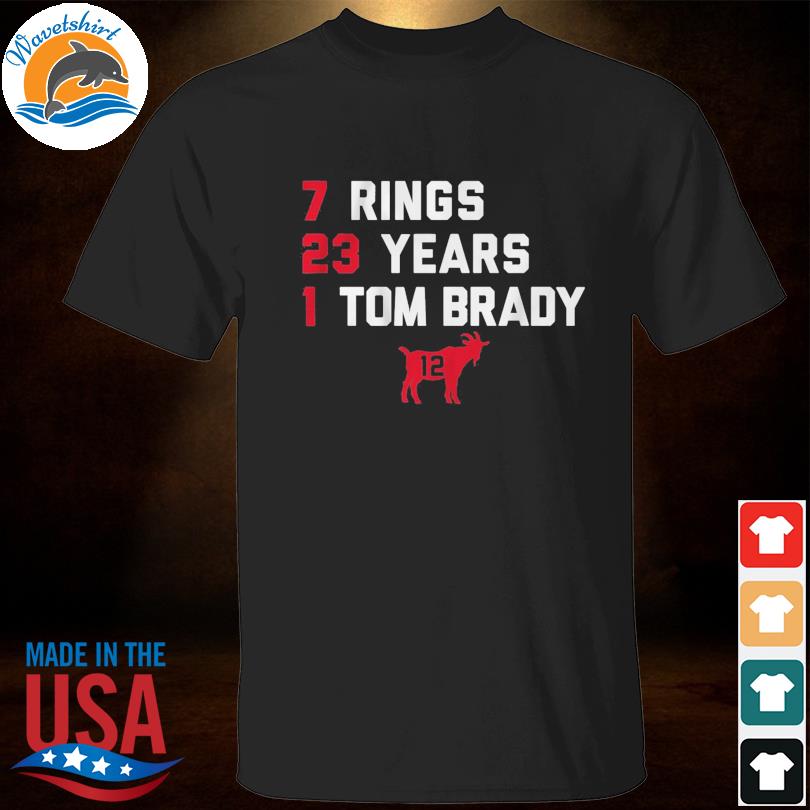 No 1 Tom Brady 7 Rings, 23 Years Shirt, hoodie, sweater, long sleeve and  tank top