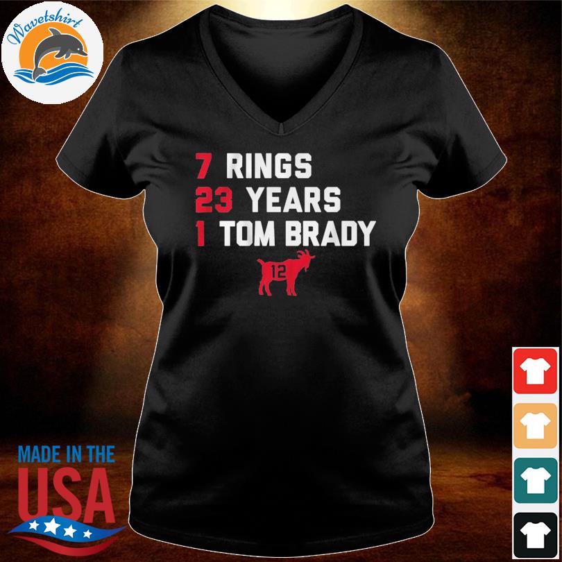 Tom Brady Tampa Bay Buccaneers And New England Patriots 7 Rings 2023 Shirt,  hoodie, sweater, long sleeve and tank top