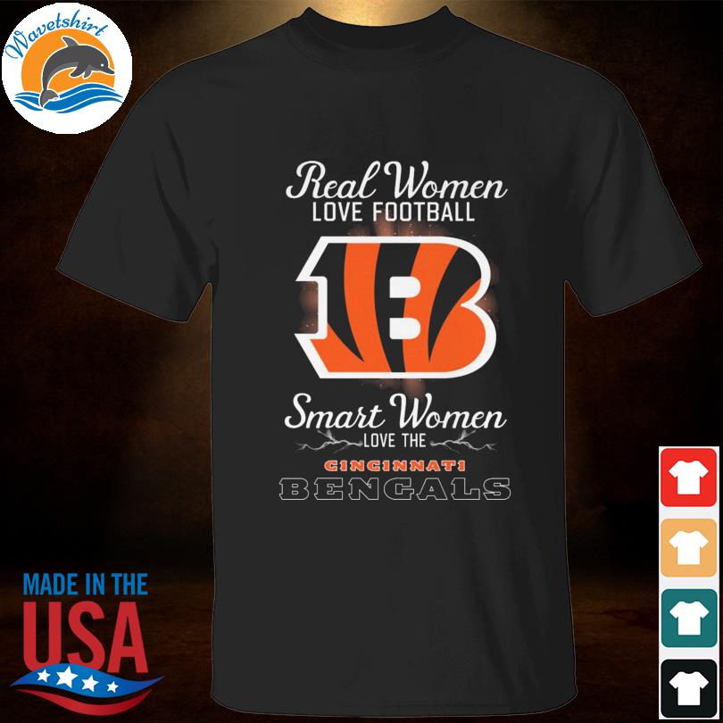 Real women love baseball smart women love the Cincinnati Bengals 2023 shirt
