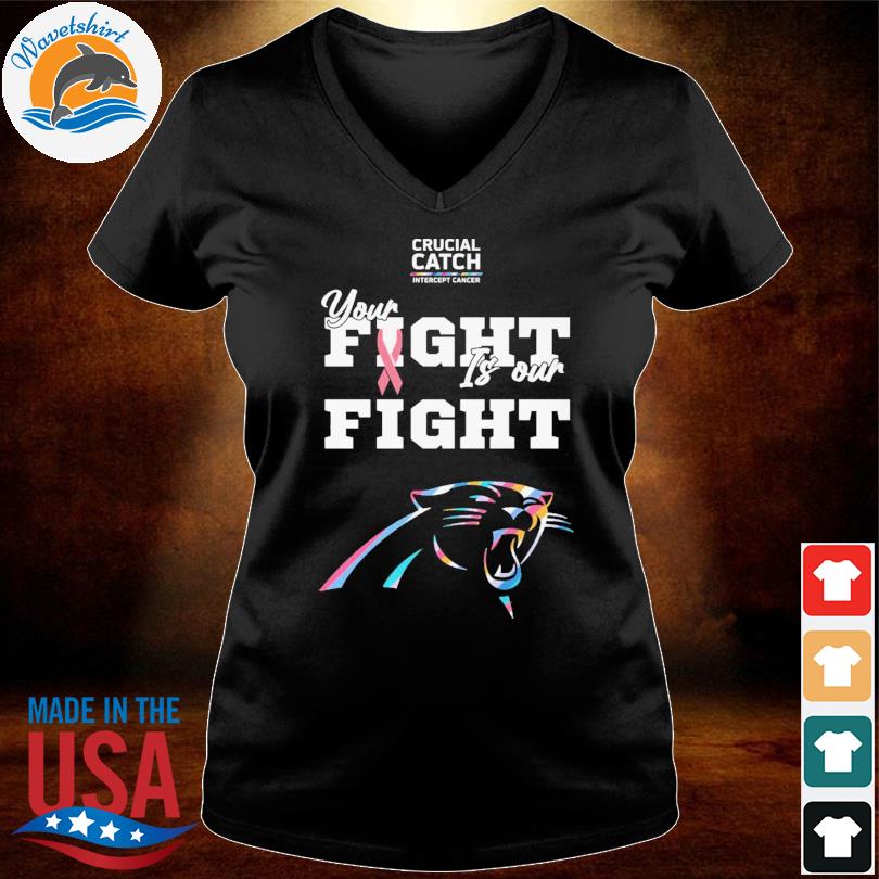 Carolina Panthers Intercept Cancer Crucial Catch shirt