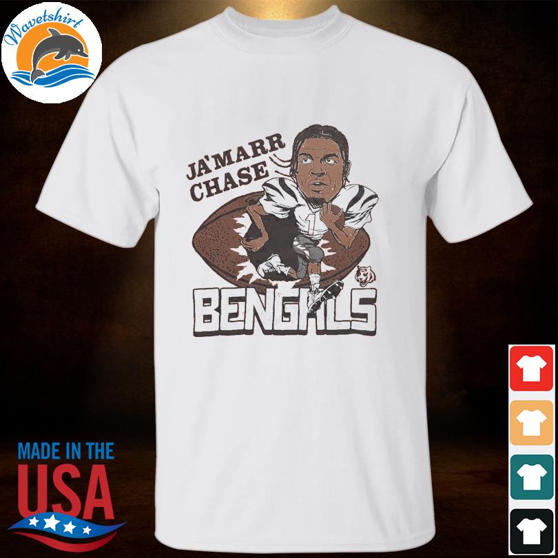 Cincinnati Football Ja'Marr Chase Cartoon signature shirt, hoodie, sweater  and v-neck t-shirt