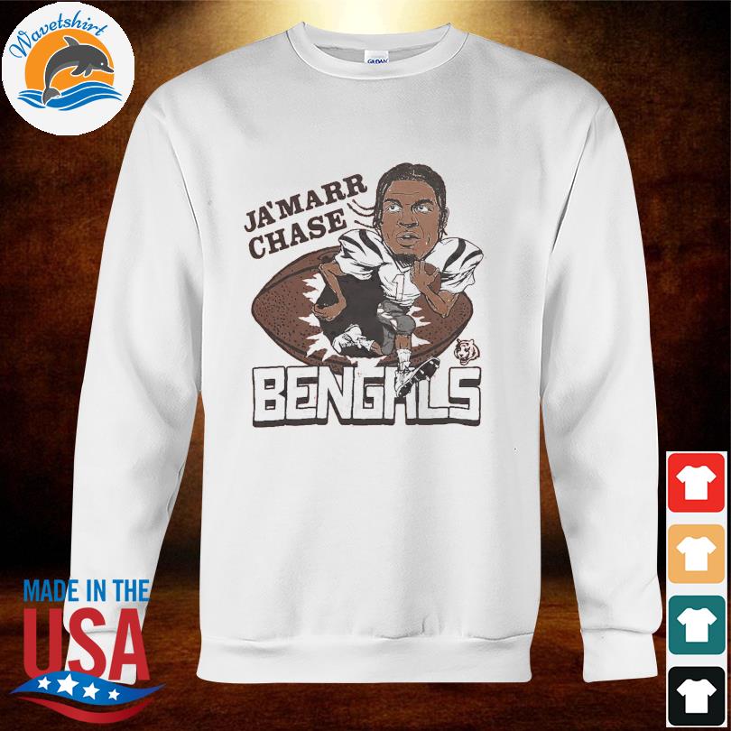 Cincinnati Bengals Ja'marr Chase cartoon art shirt, hoodie, sweater, long  sleeve and tank top