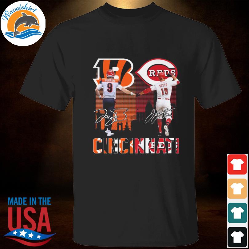 Official cincinnatI bengals vs cincinnatI reds Joe burrow wallpaper joey  votto city signatures Shirt, hoodie, sweatshirt for men and women