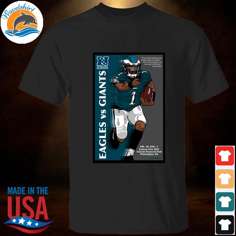Funny philadelphia eagles jalen hurts playoff print shirt