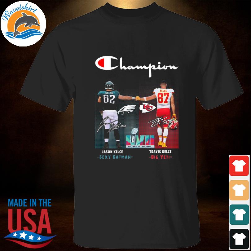 Chiefs and Eagles Brothers Tshirt,Jason Kelce Travis Kelce In A Super Bowl  2023