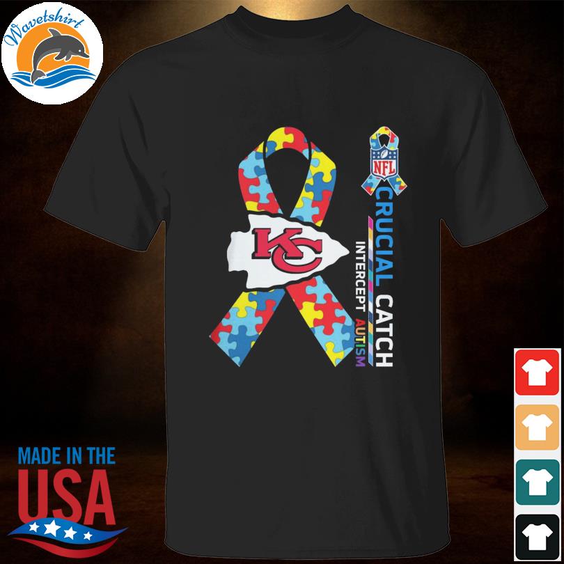 Kansas City Chiefs Crucial Catch Intercept Autism T-shirt - REVER