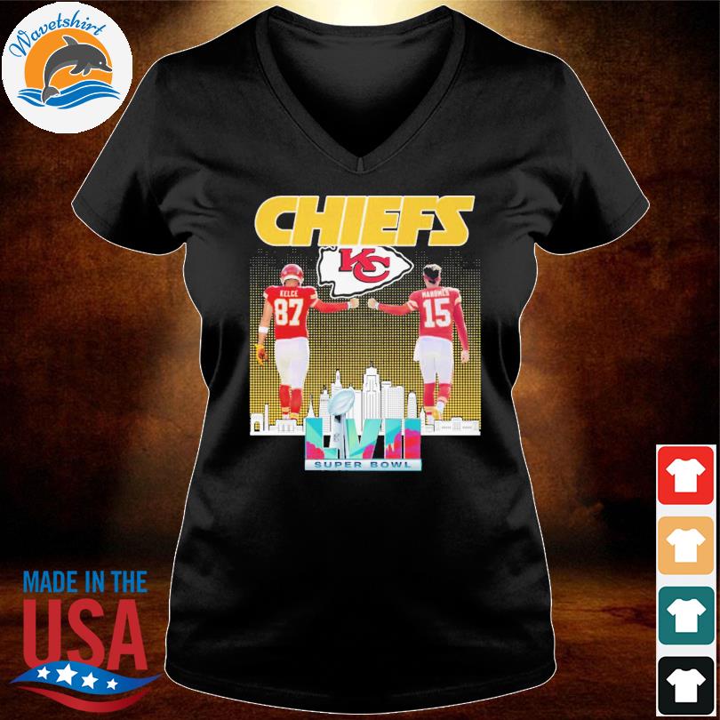 Kansas City Chiefs Super Bowl Wins Shirt Kelce 87 Mahomes 15 Chiefs Logo  Sweatshirt - Best Seller Shirts Design In Usa