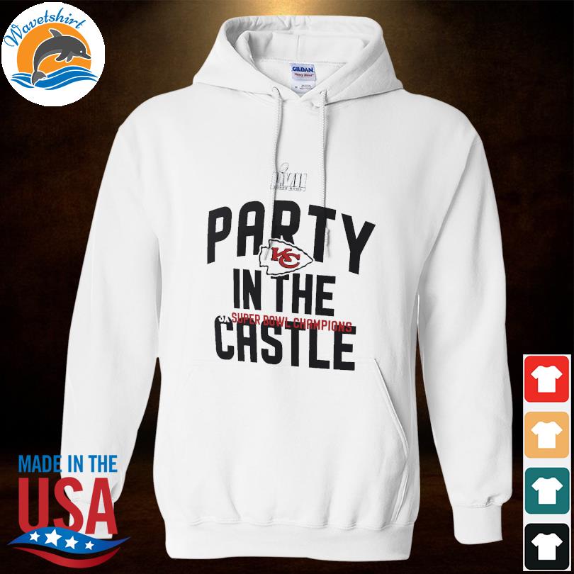 Kansas City Chiefs Party in the Castle 3X Super Bowl Champions shirt,  hoodie, sweater, long sleeve and tank top