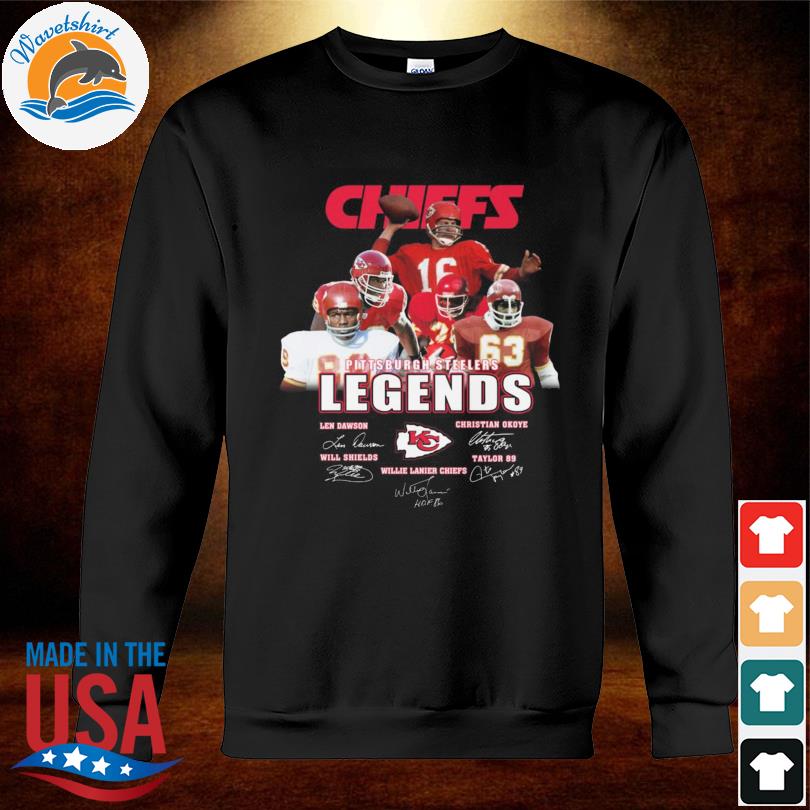 Chiefs Pittsburgh Steelers Legends signatures shirt