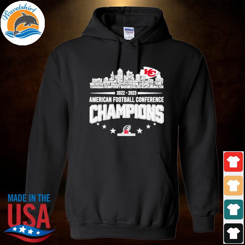 Kansas City Chiefs 2023 Conference Champions Caricatures Hoodie