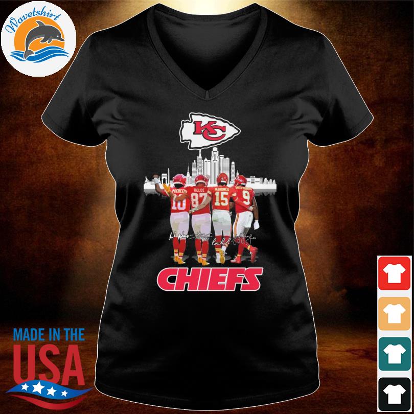 FREE shipping Travis Kelce Patrick Mahomes Isiah Pacheco AFC Champions  Kansas City Chief signatures Super Bowl 2023 shirt, Unisex tee, hoodie,  sweater, v-neck and tank top