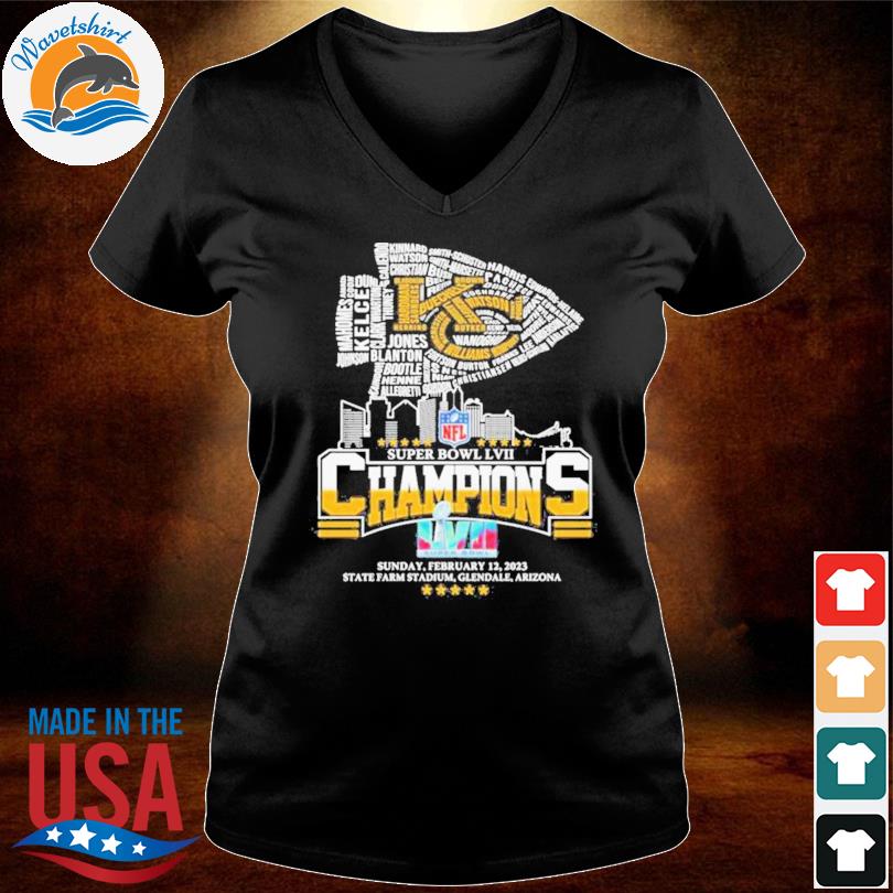 KC Chiefs Super Bowl LVII Champions 2023 State Farm Stadium T-Shirt, hoodie,  sweater, long sleeve and tank top