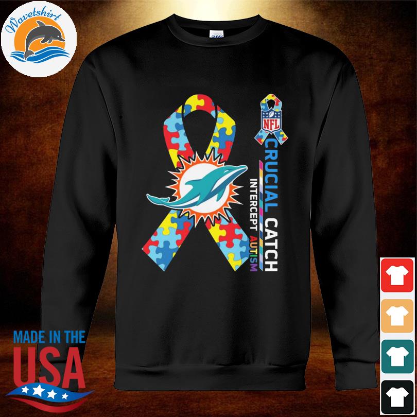 Miami Dolphins Crucial catch intercept Autism NFL shirt