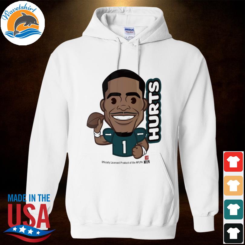 Official Jalen hurts Cartoon philadelphia eagles player shirt, hoodie,  sweater, long sleeve and tank top