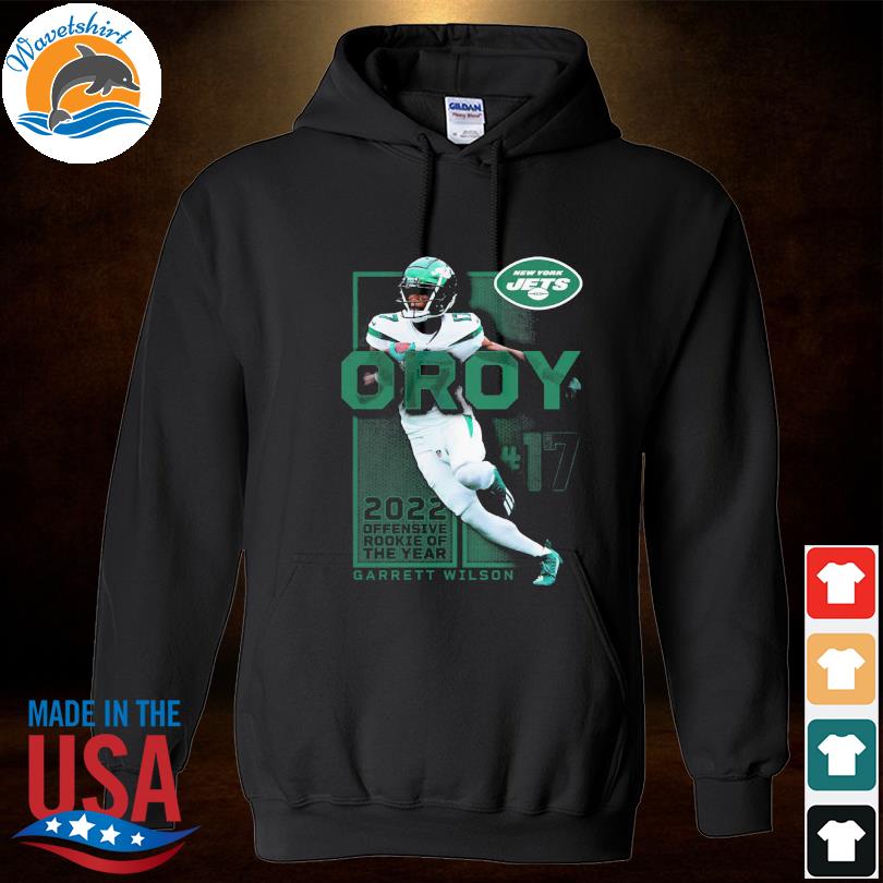 Garrett wilson is 2022 nfl offensive rookie of the year shirt, hoodie,  sweater, long sleeve and tank top