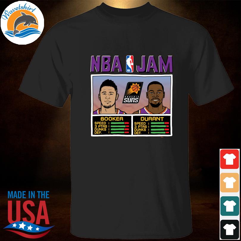 Phoenix Suns Booker Durant NBA Jam shirt