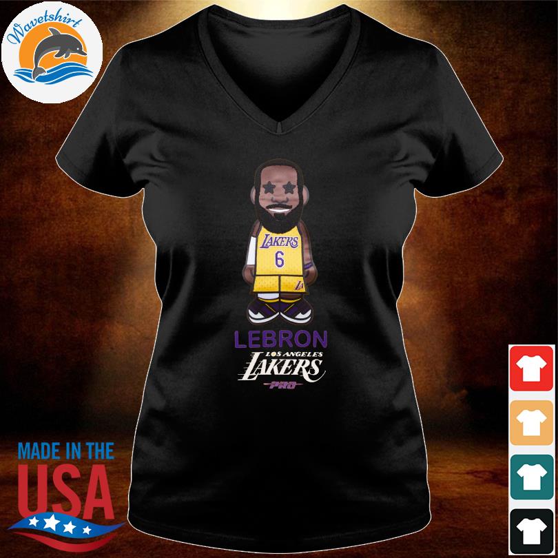 LeBron James Los Angeles Lakers Pro Standard #6 Caricature T-Shirt