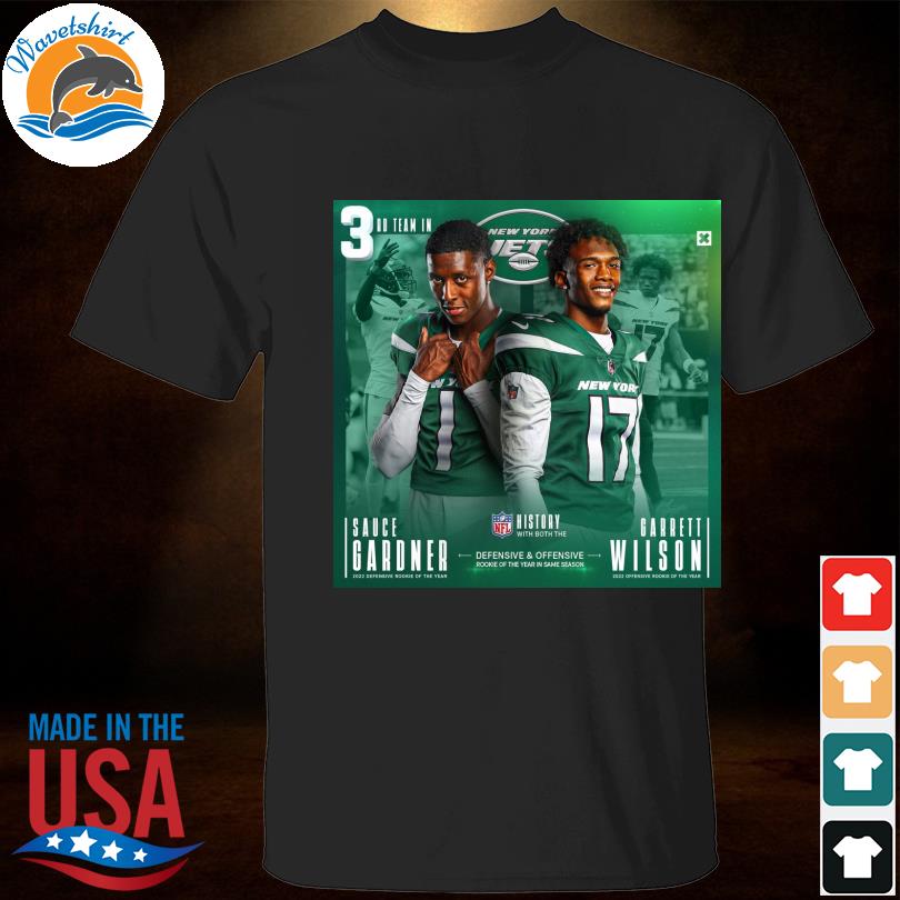 Garrett wilson is 2022 nfl offensive rookie of the year shirt, hoodie,  sweater, long sleeve and tank top