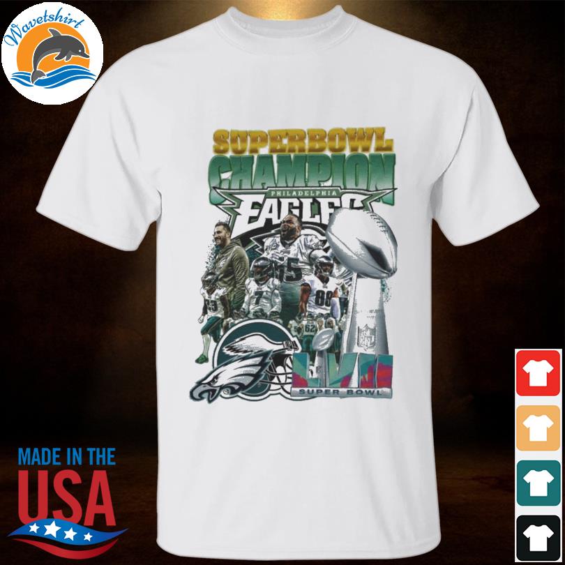 Philadelphia eagles super bowl lvii 2023 team champions shirt