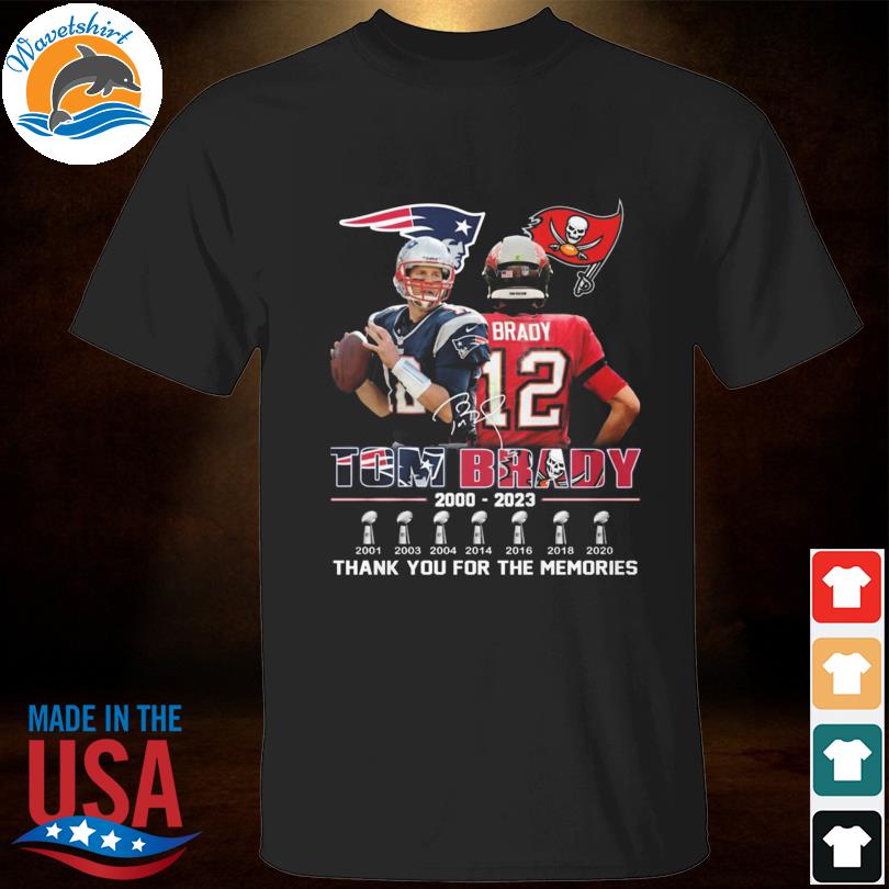 Tampa bay buccaneers and new england Patriots tom brady signatures shirt,  hoodie, longsleeve tee, sweater