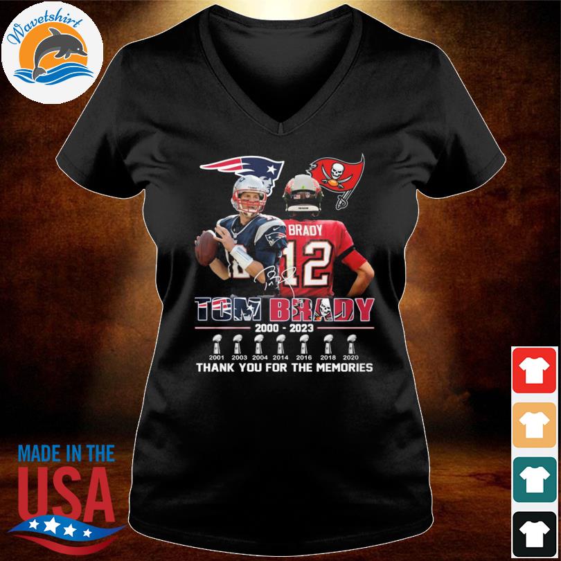 Tom Brady Tampa Bay Buccaneers and New England Patriots signatures shirt,  hoodie, sweater and long sleeve