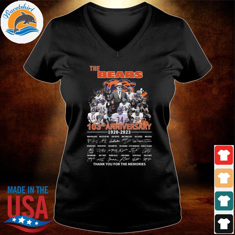 The Chicago Bears 103rd anniversary 1920 2023 thank you for the