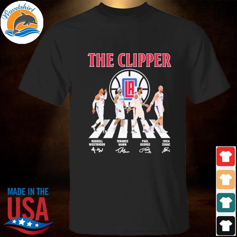 The Clipper Abbey Road Russell Westbrook Terance Mann signatures shirt