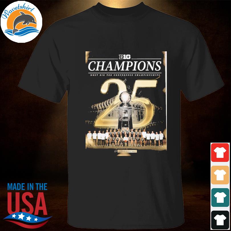 Purdue basketball big champions most big ten conference championships shirt