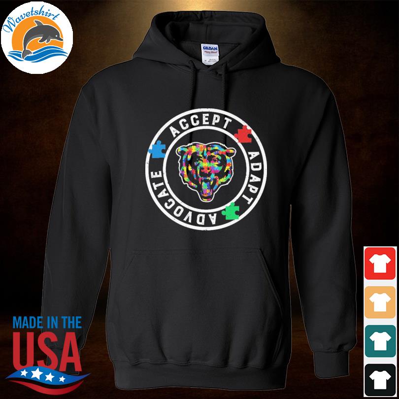 Chicago Bears accept adapt advocate autism awareness 2023 shirt, hoodie,  sweater, long sleeve and tank top