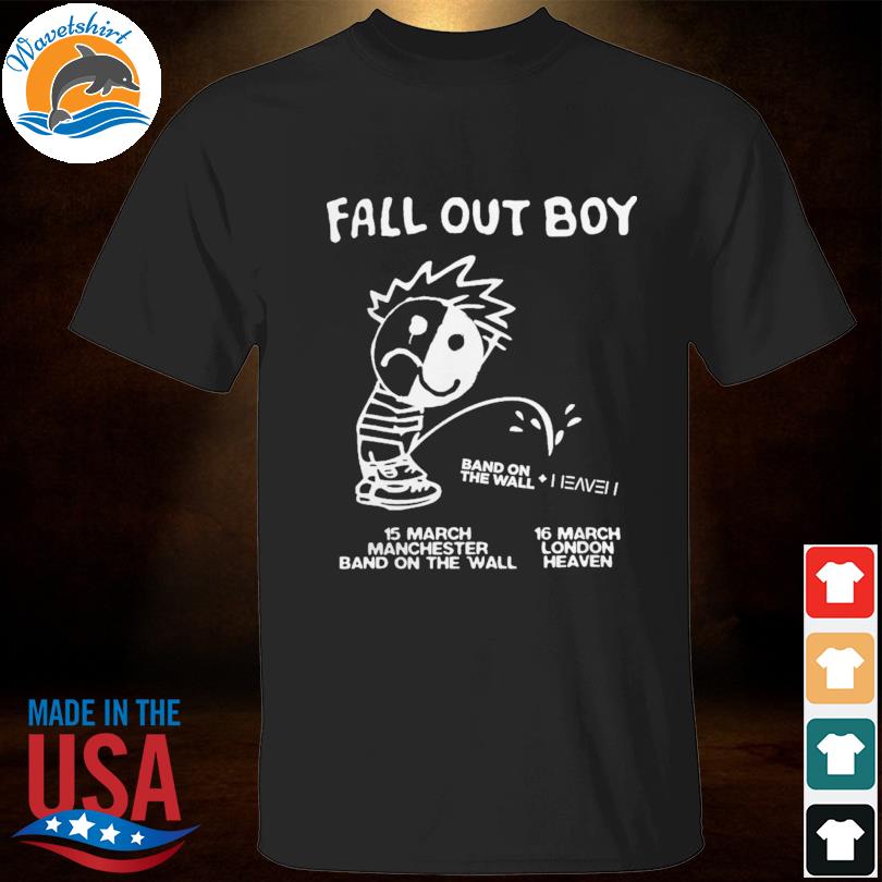 Wavetshirt - Fall out boy band on the wall shirt