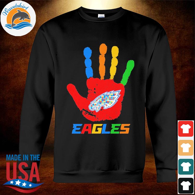 Hand Philadelphia Eagles autism 2023 shirt, hoodie, longsleeve, sweatshirt,  v-neck tee