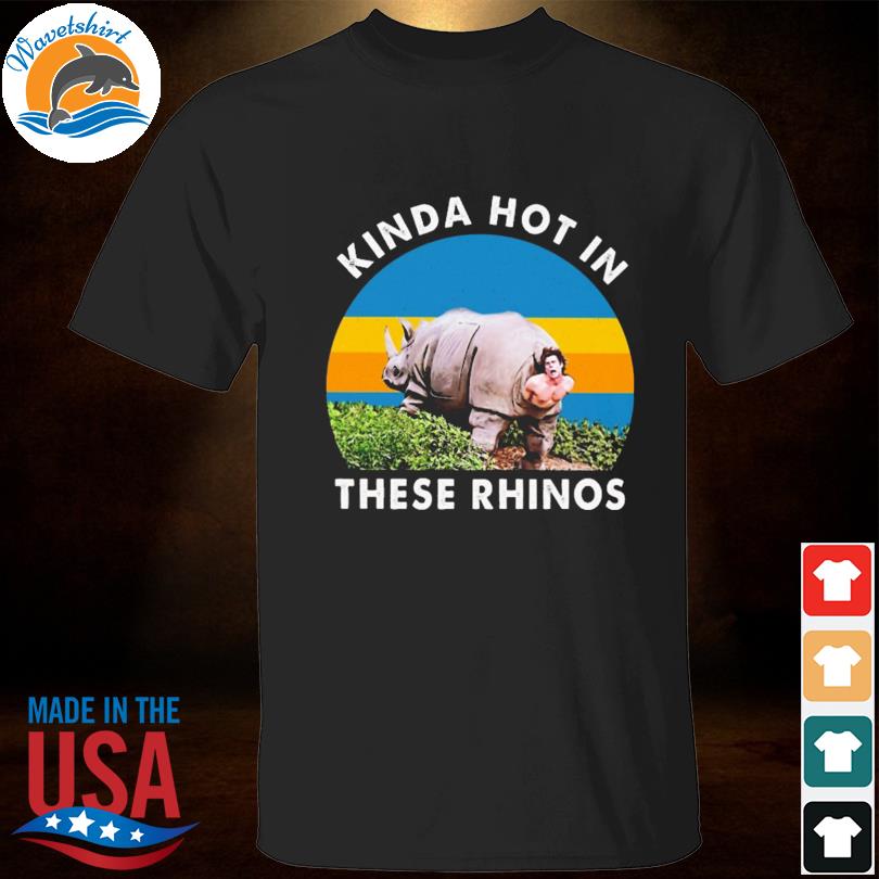 Kinda hot in these rhinos vintage shirt