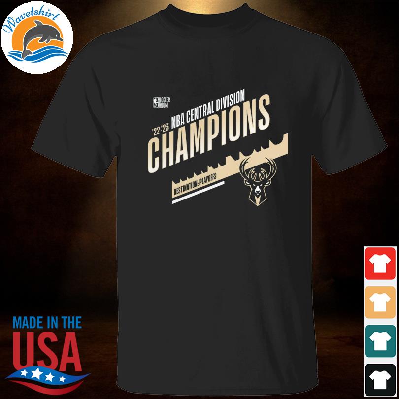 Milwaukee bucks 2023 central division champions locker room shirt