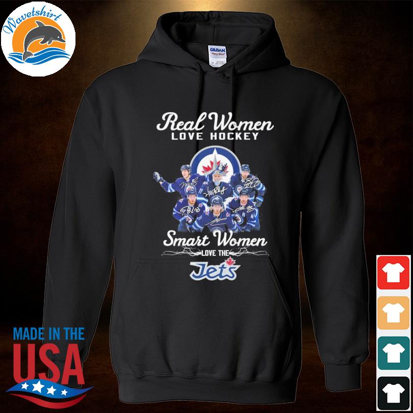 Real Women Love Hockey Smart Women Love The Winnipeg Jets Signatures shirt,  hoodie, sweater, long sleeve and tank top