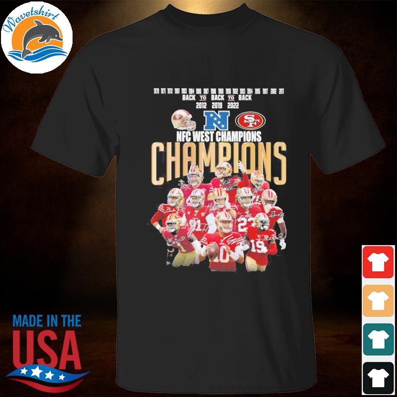 San Francisco 49Ers NFC West Champions 2022 signatures shirt, hoodie,  sweater, long sleeve and tank top