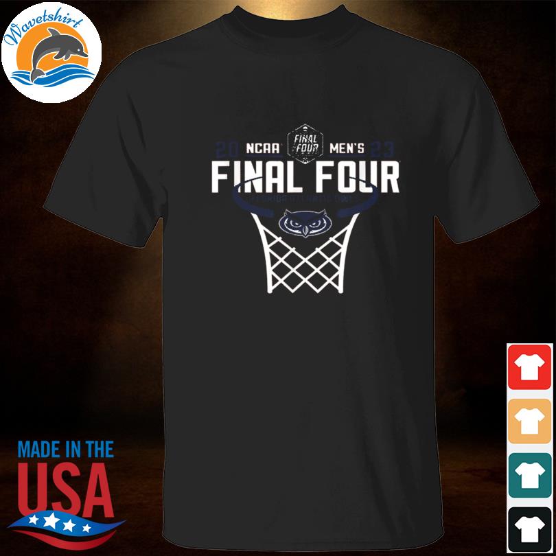 Shirt florida atlantic owls final four basketball net red 2023 shirt
